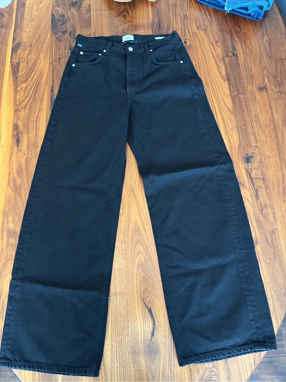 Citizens of Humanity High Rise Wide Barrel Leg Black Women’s Jeans